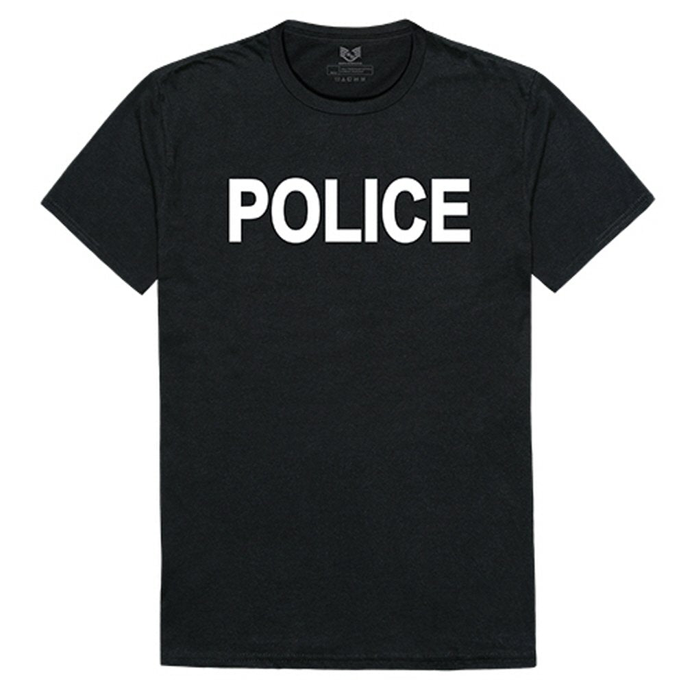 Relaxed Graphic Ts, Police, Black, 2X