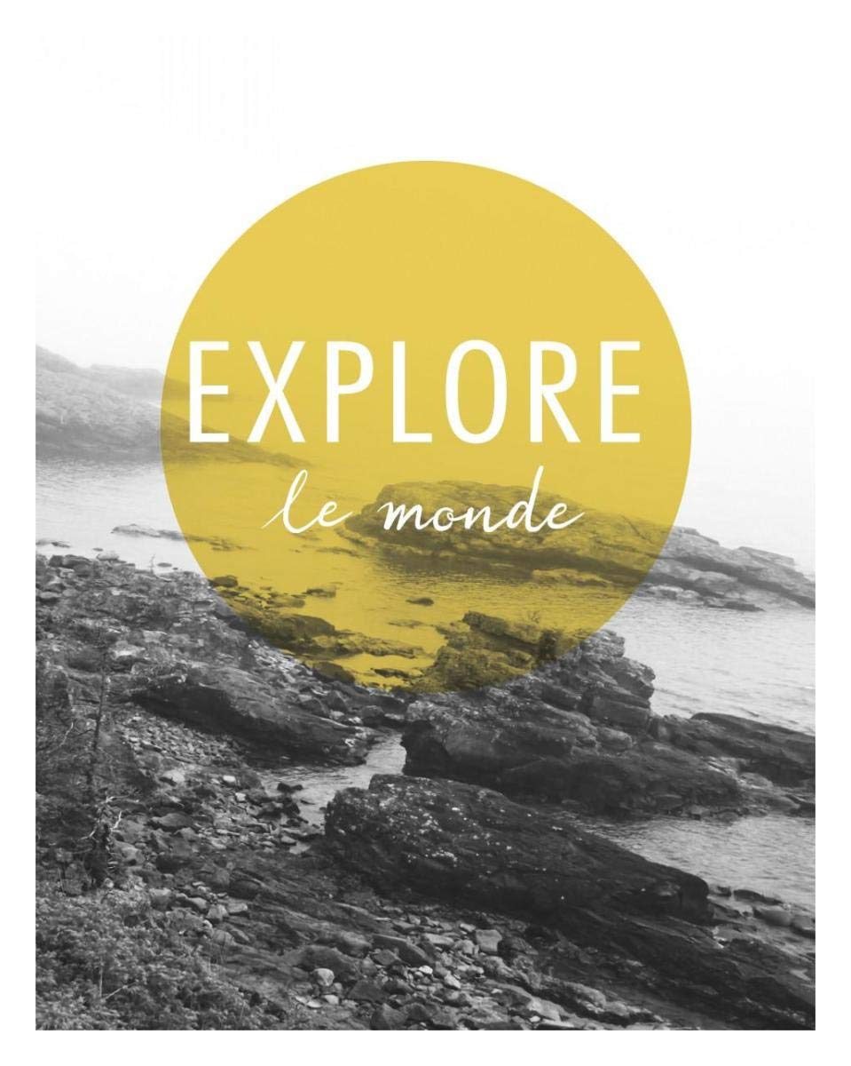 Explore the World v.2 French -Paper Art-24x30”