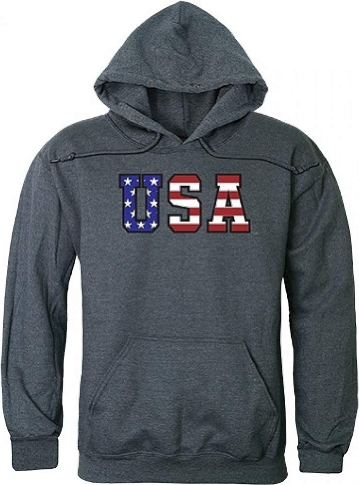 Graphic Pullover, Flag Text, H.Char, M