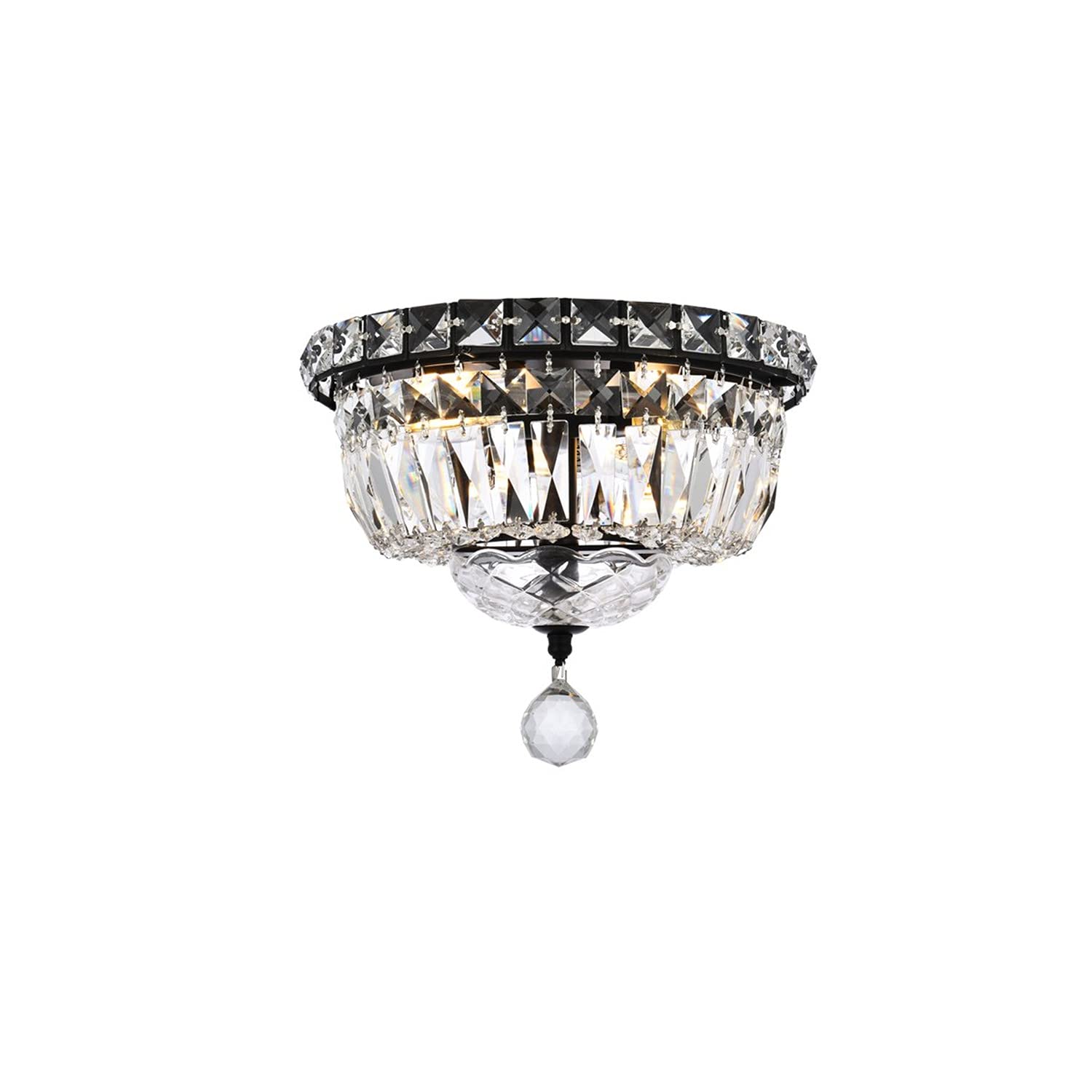 Tranquil 12 inch black flush mount