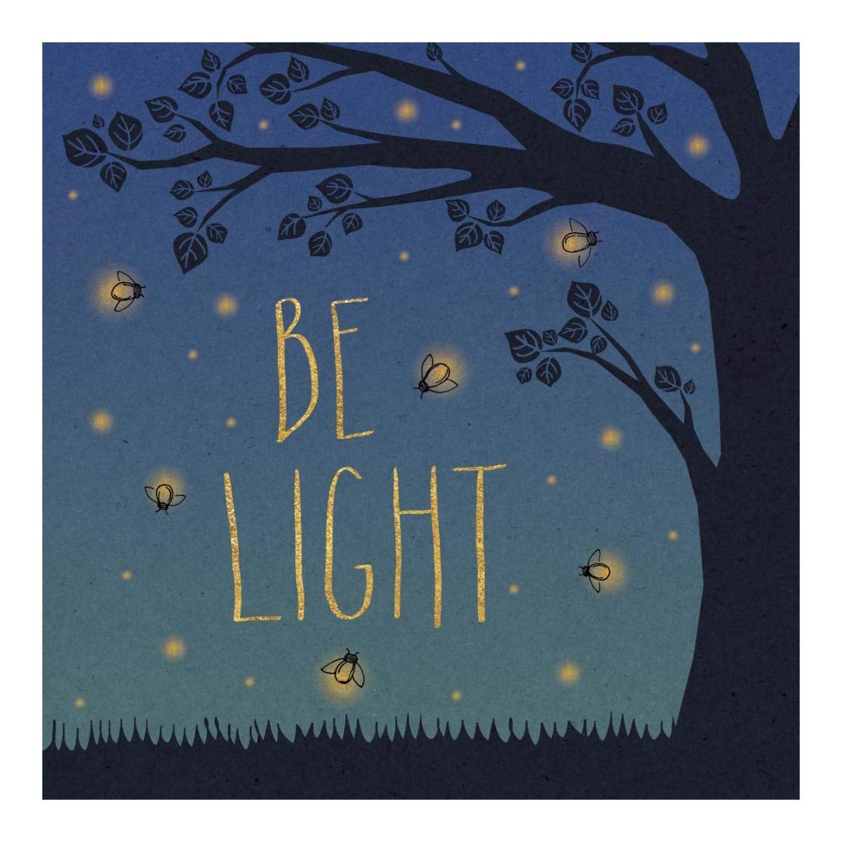 Twilight Fireflies IV -Paper Art-20x20”