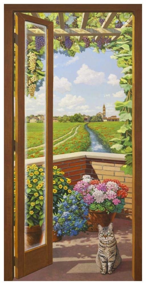 Finestra sulla campagna-Paper Art-38x74”
