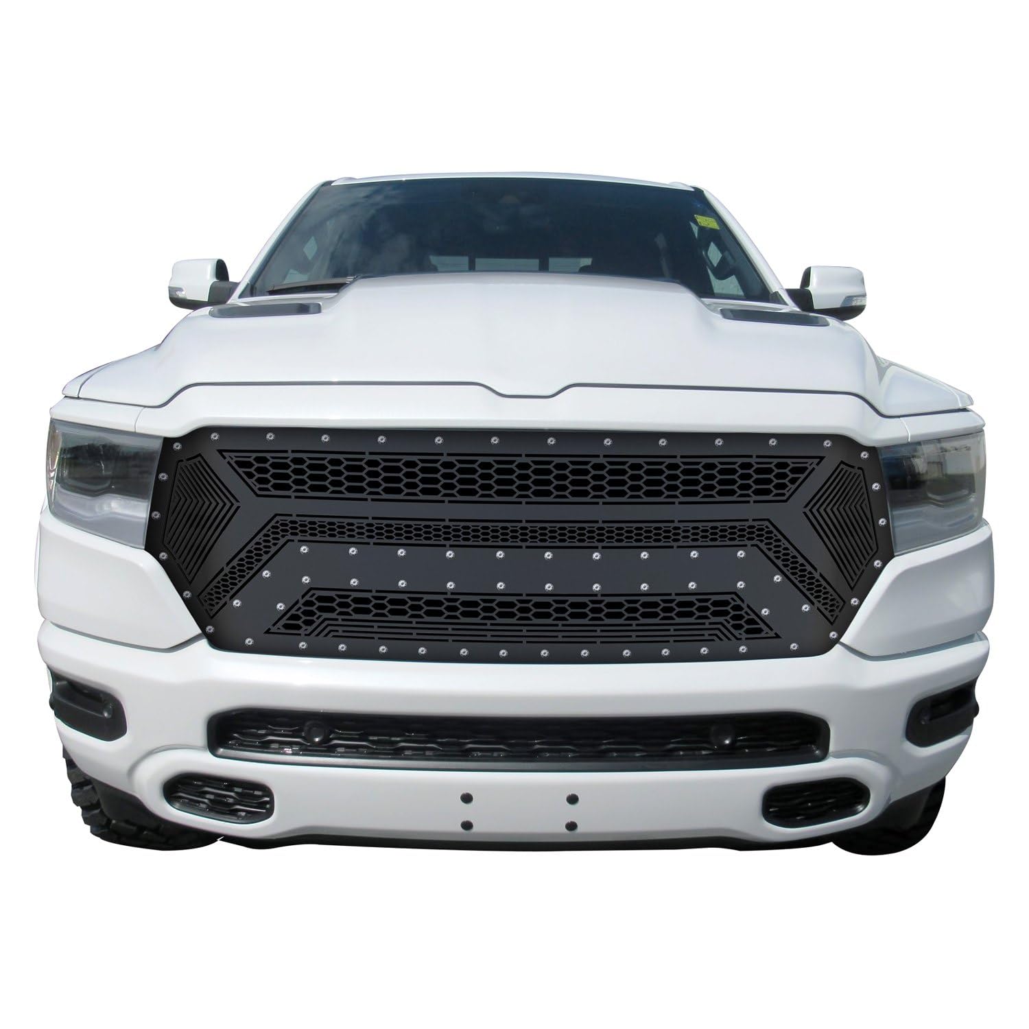 Stainless Steel Main Upper Sheet Grille 2019-2024 Ram 1500 Laramie/Lone Star/Big Horn/Tradesman (Excl. 19-24 Ram 1500 Classic, Excl. Laramie Limited)