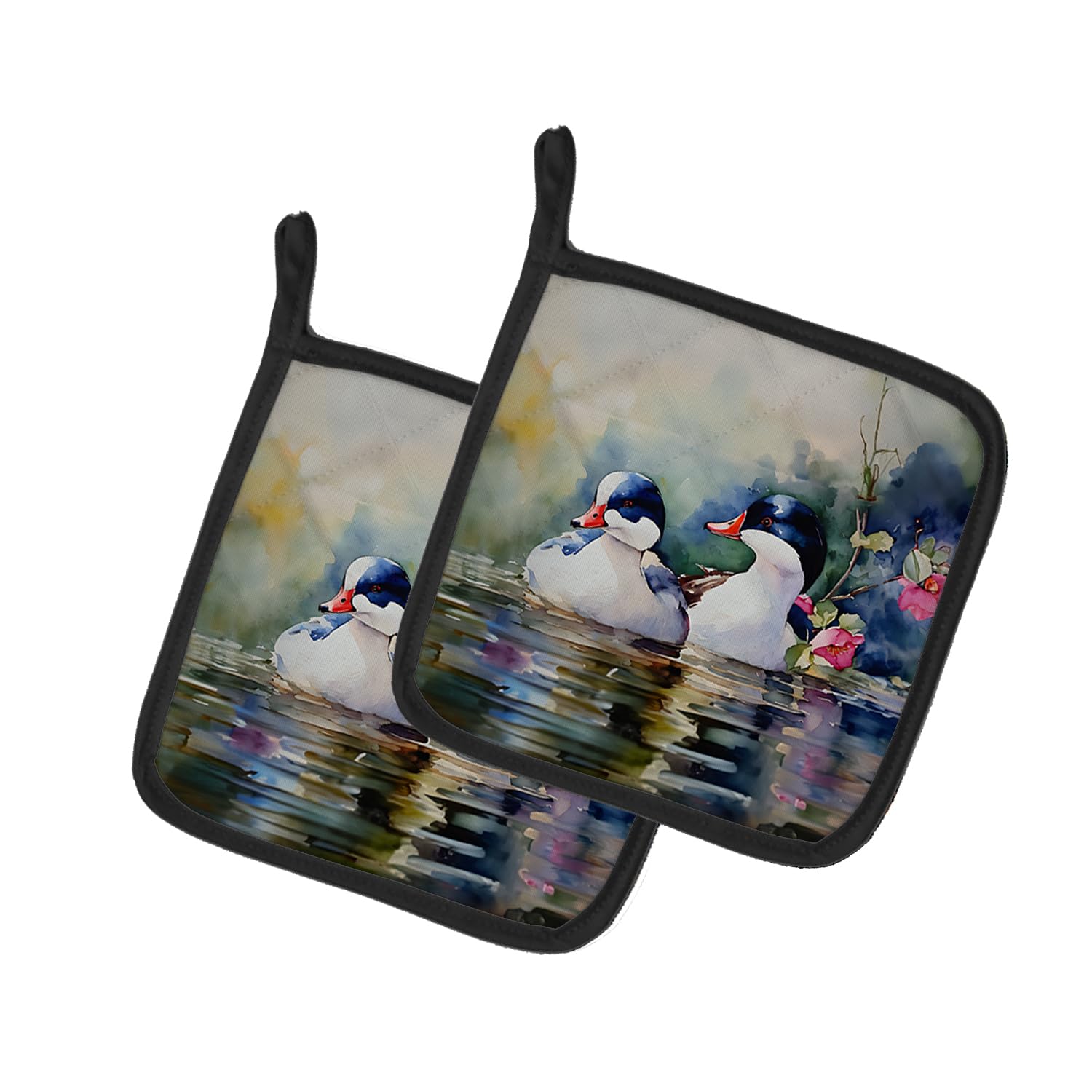 Bufflehead Pair of Pot Holders