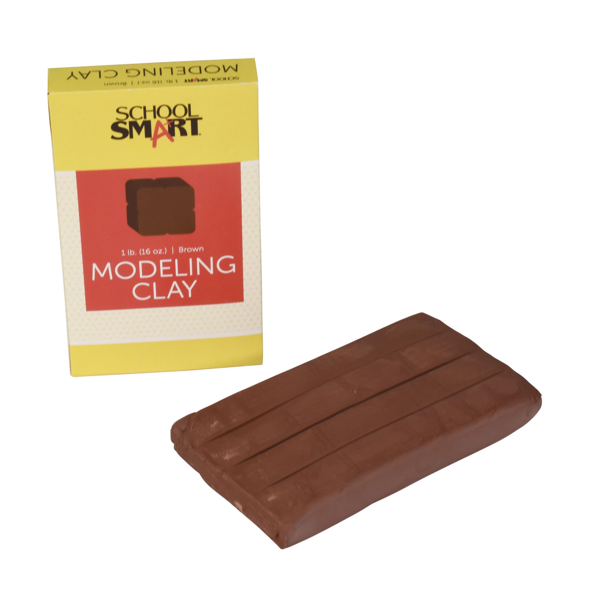 Casafoyer School Smart Modeling Clay, 1 Pound, Brown - (Pack Of 2)