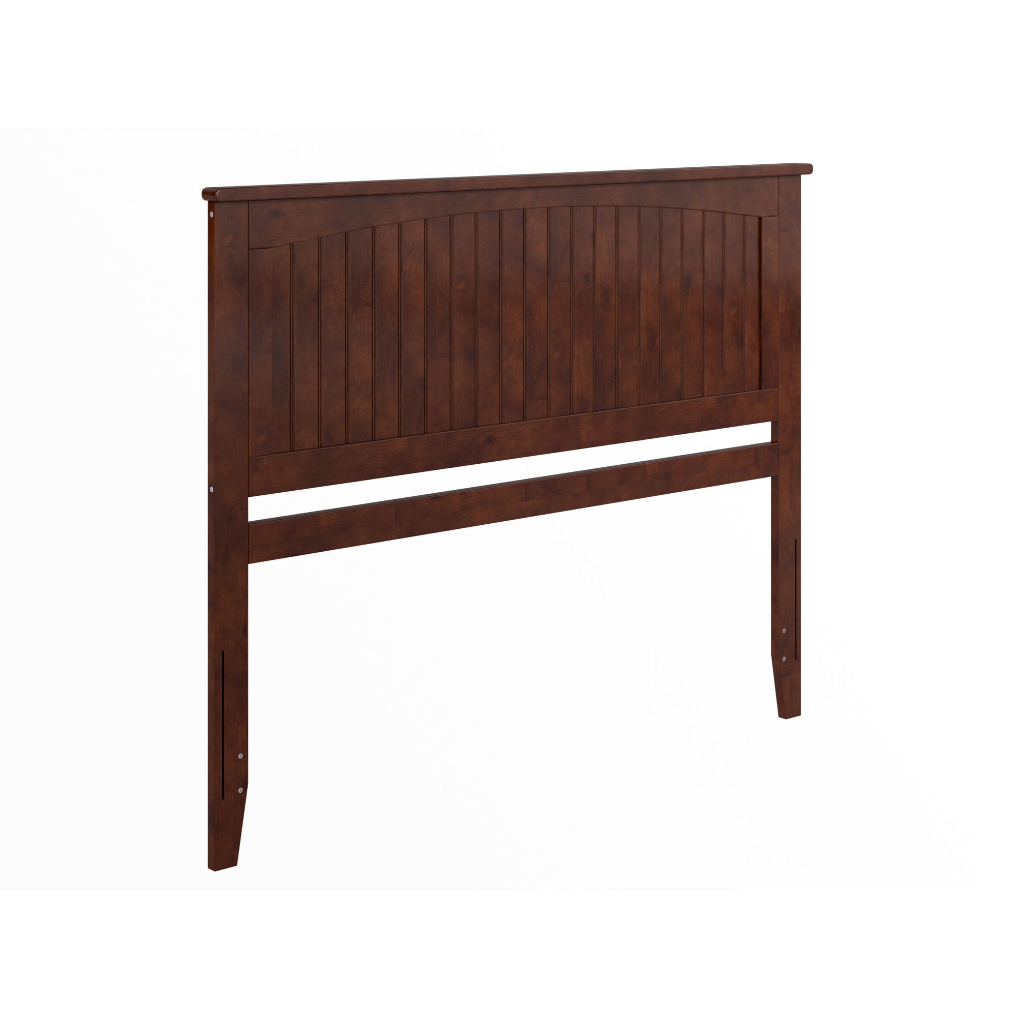 Nantucket Queen Solid Wood Panel Headboard in Walnut