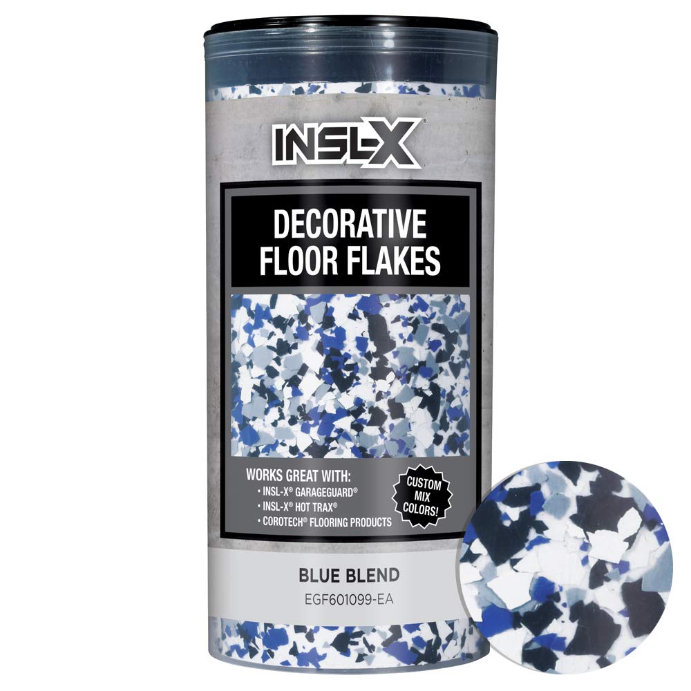 Insl-X Products Egf601099-Ea Red Combo Decorative Floor Flakes 12 Oz Blue