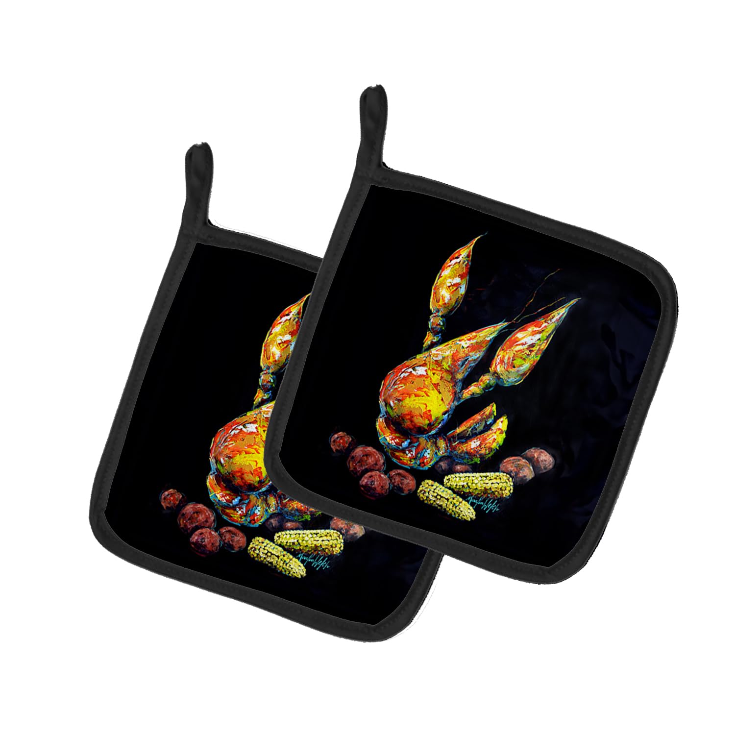 Crawfish Boiling Pot Pair of Pot Holders