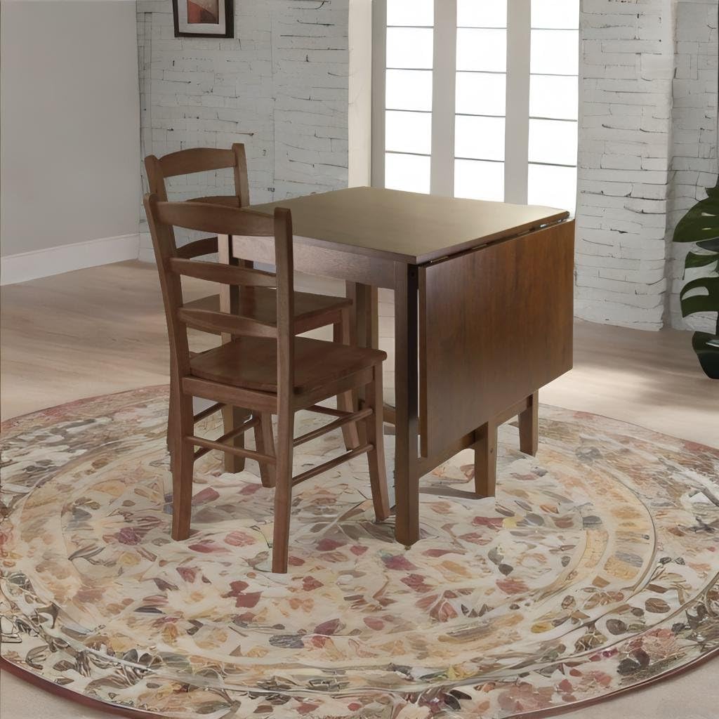 Casafoyer Lynden Drop Leaf Dining Set | Space-Saving Table & Chairs | Solid Wood