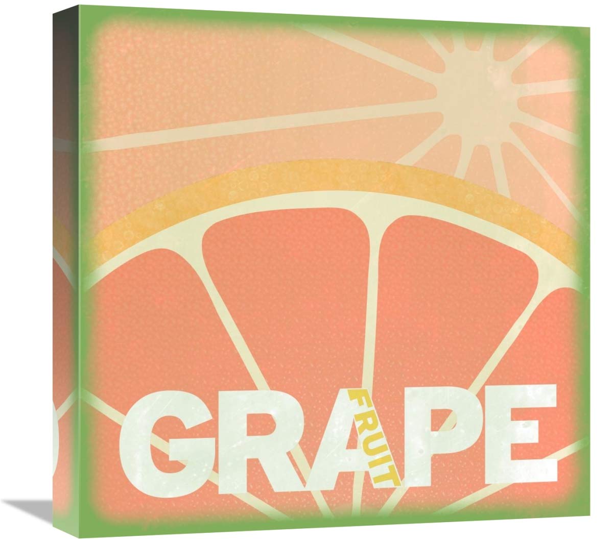 Citrus - Grapefruit-Canvas Art-18x18”