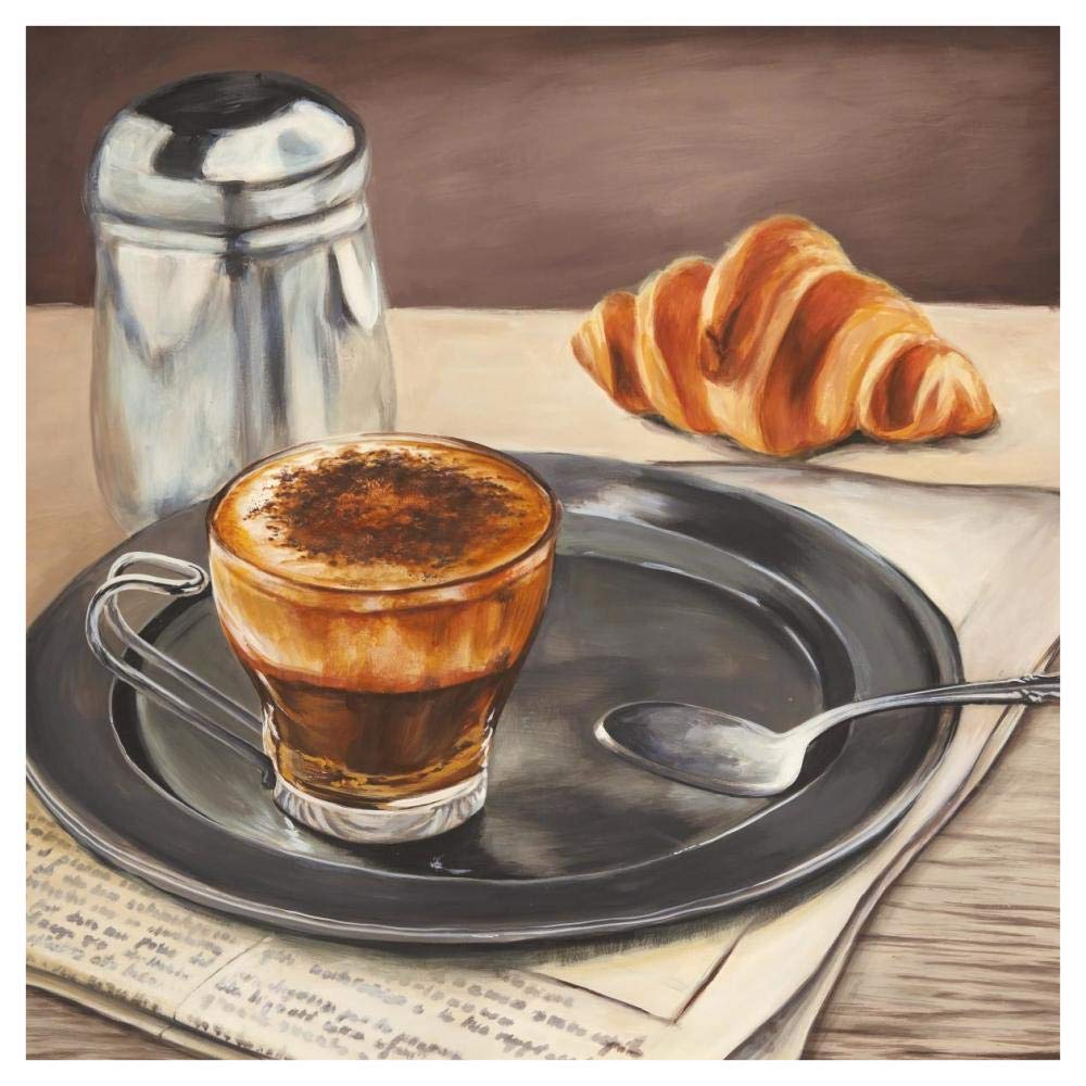 Espresso & News-Paper Art-42x42”