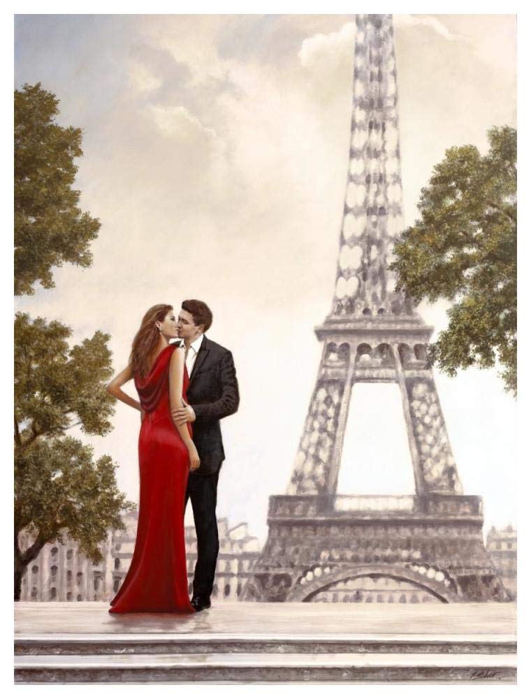 Romance in Paris I-Paper Art-38x50”