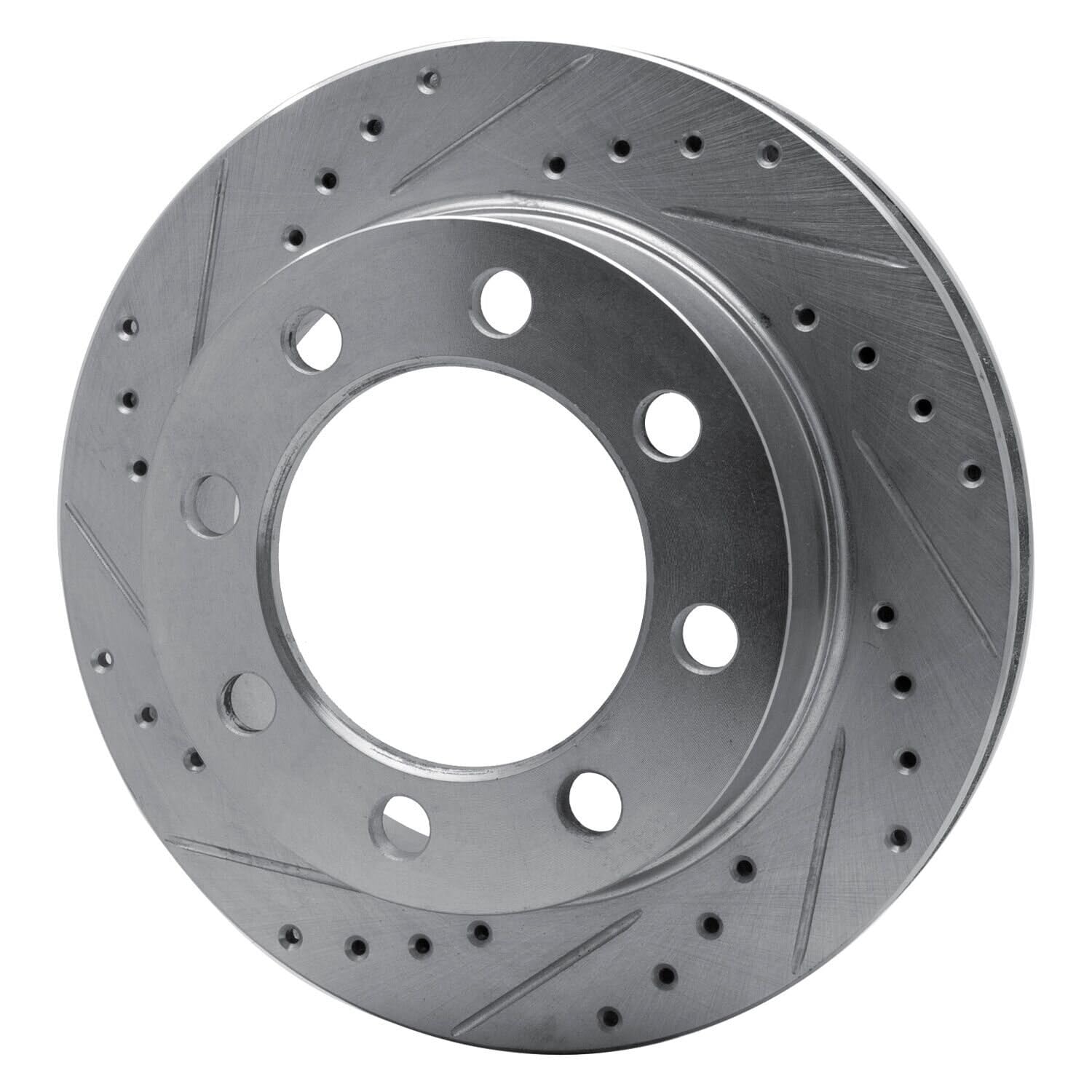 R1 Concepts Brake Rotor Drilled and Slotted Silver EDZ-40056L