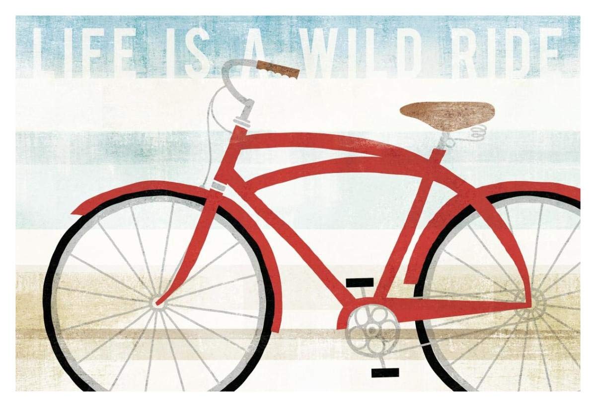 Beach Cruiser His I -Paper Art-20x14”