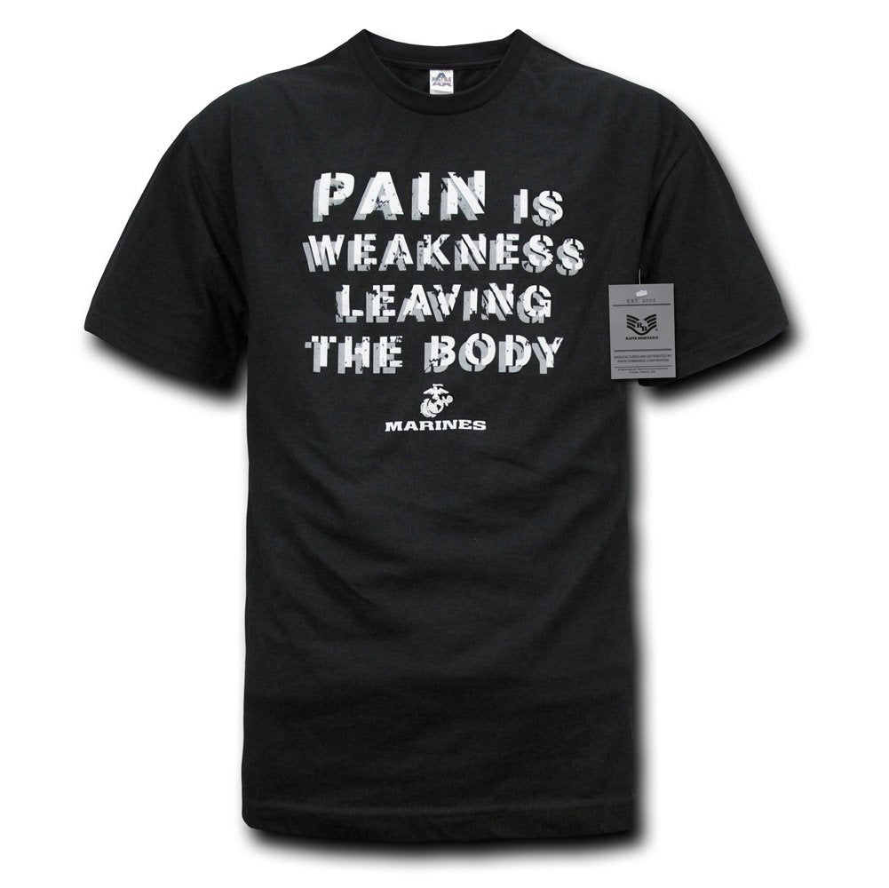 Military Graphics Ts, Pain, Blk, 2X