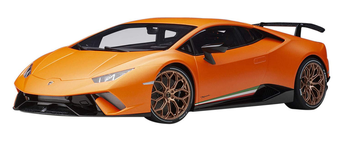 Huracan Performante Arancio Anthaeus  Matt Orange With Copper Wheels 112 Model Car By Autoart 12076