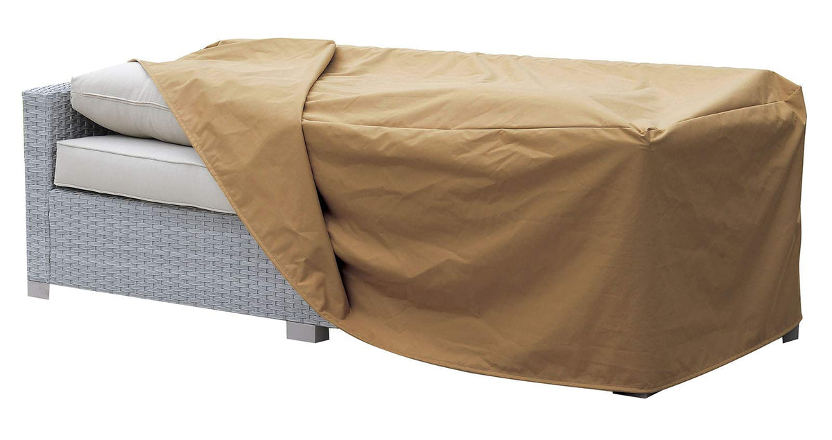 Benjara Benzara Waterproof Fabric Dust Cover For Outdoor Sofa, Brown