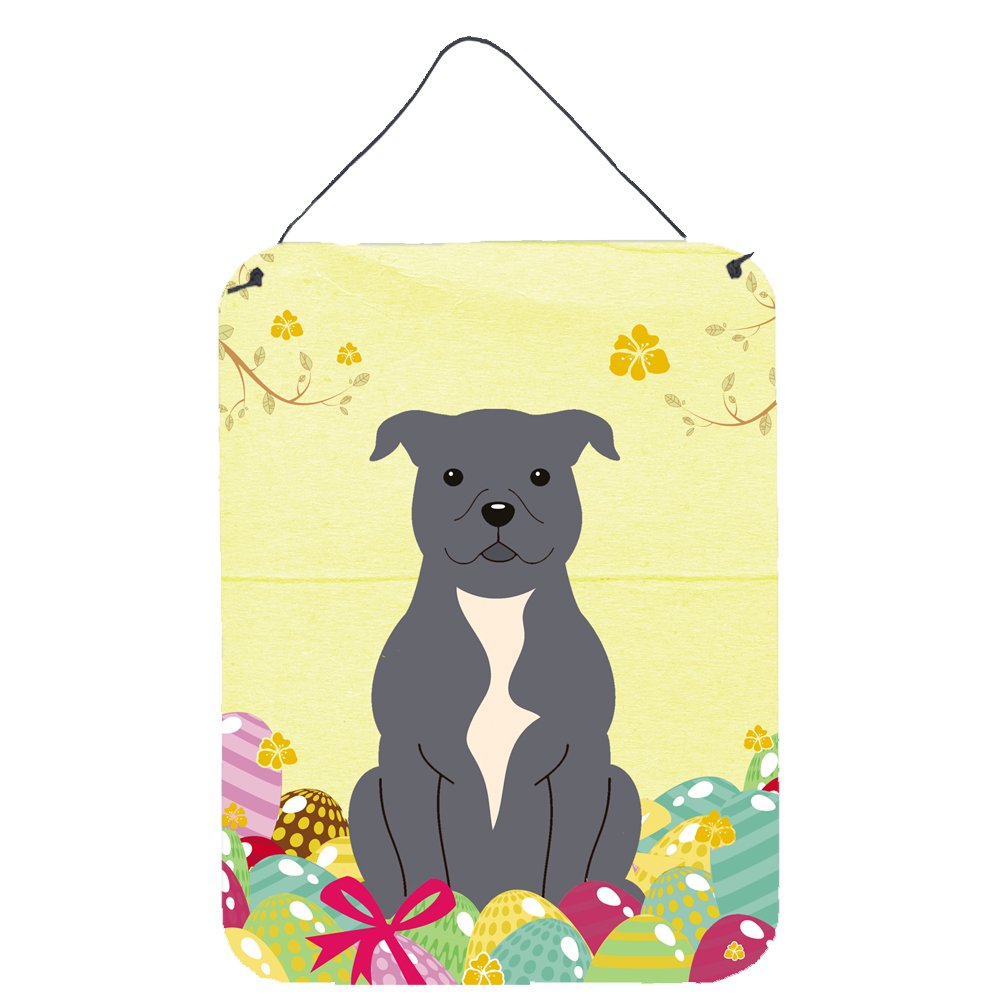 Easter Eggs Design with Dog Wall or Door Hanging Prints