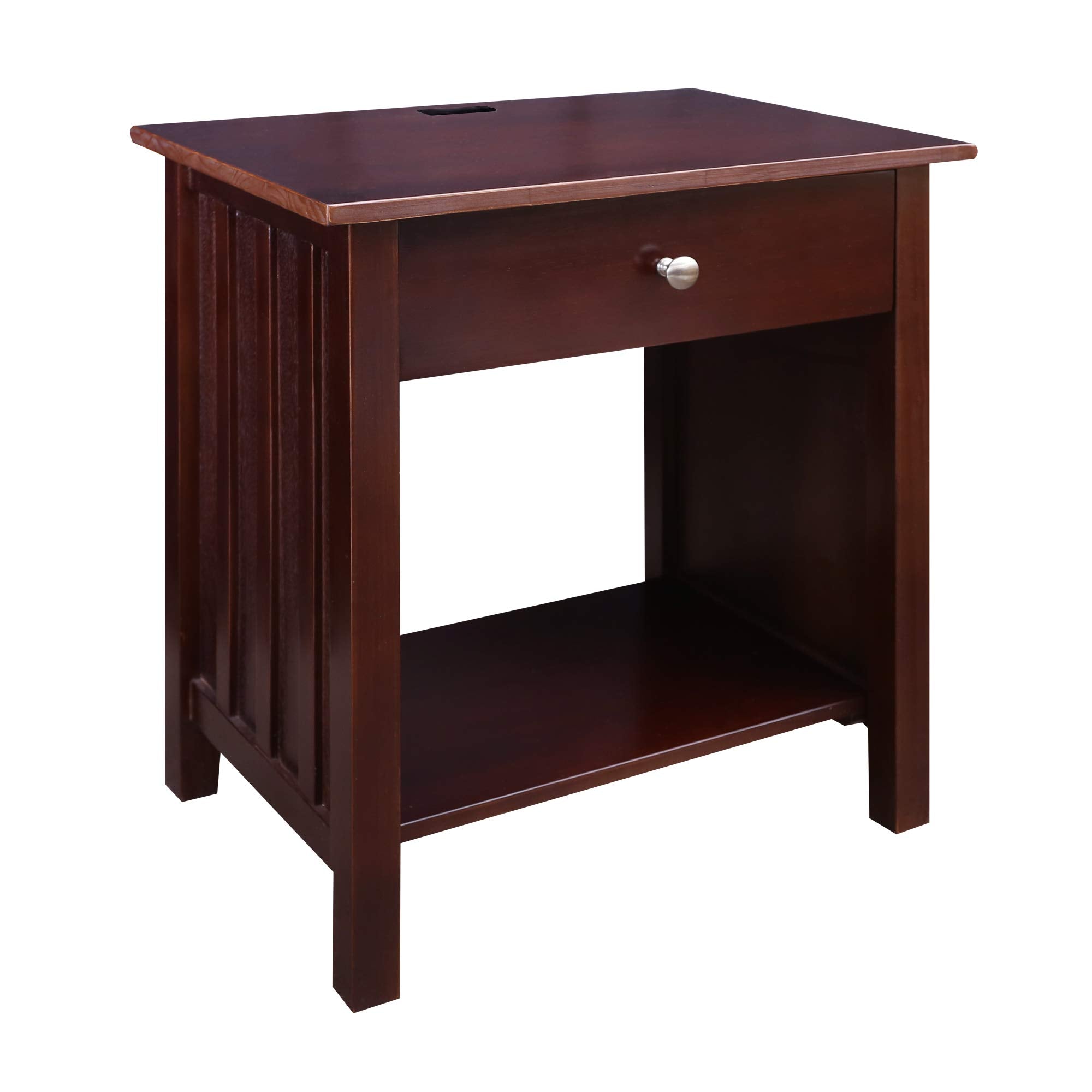 Vanderbilt Nightstand with USB Port- Espresso