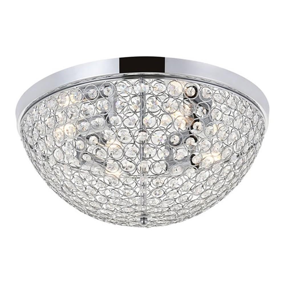 Taye 4 light Chrome Flush Mount