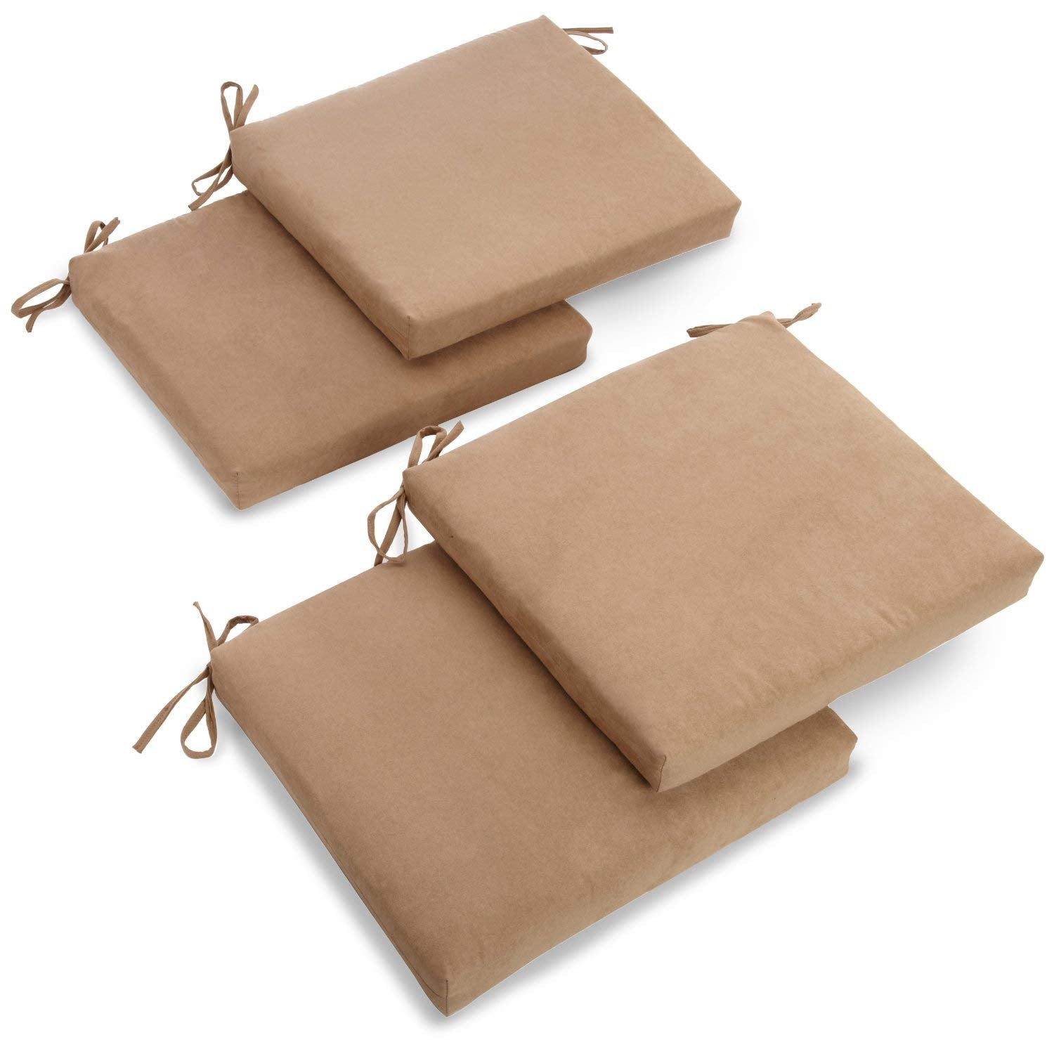 20-inch by 19-inch Polyester Chair Cushion (Set of Four) - Java