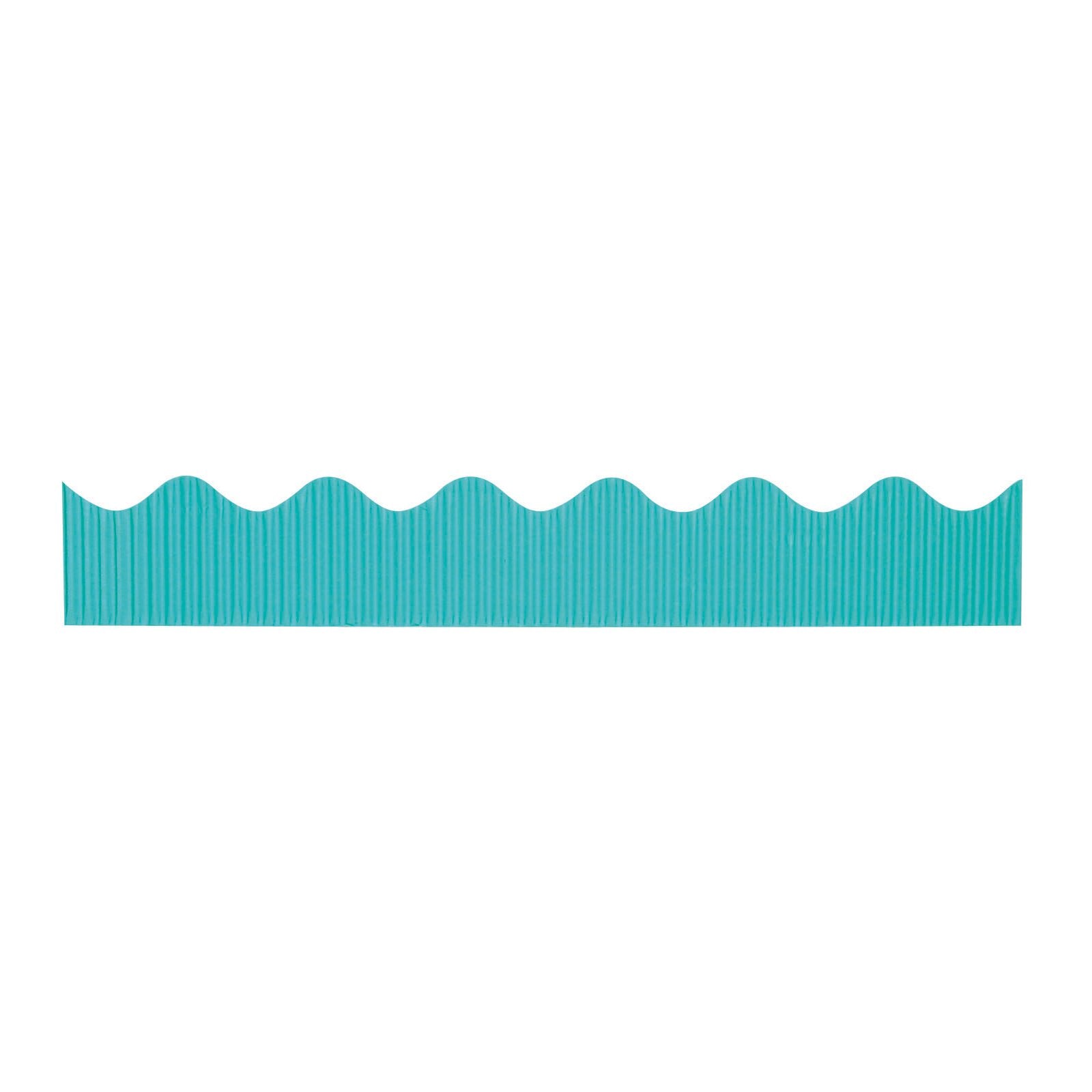 Bordette Pacon Scalloped Decorative Border, 2-1/4 in X 50 ft, Azure Blue