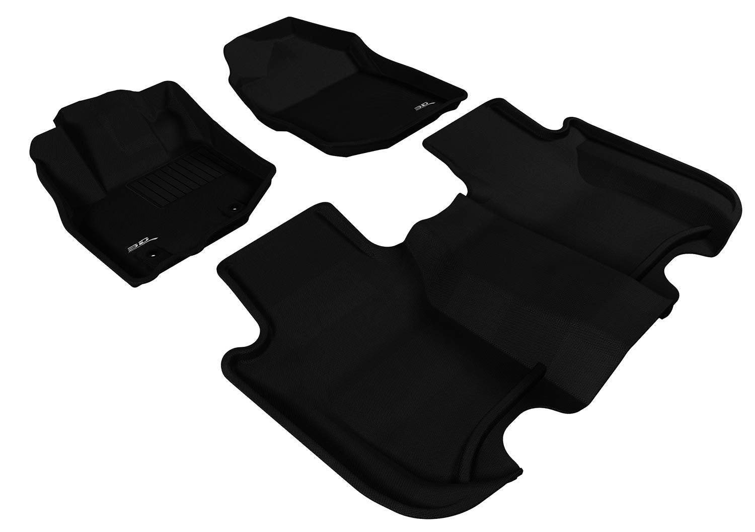 3D MAXpider HONDA FIT 2009-2013 KAGU BLACK R1 R2
