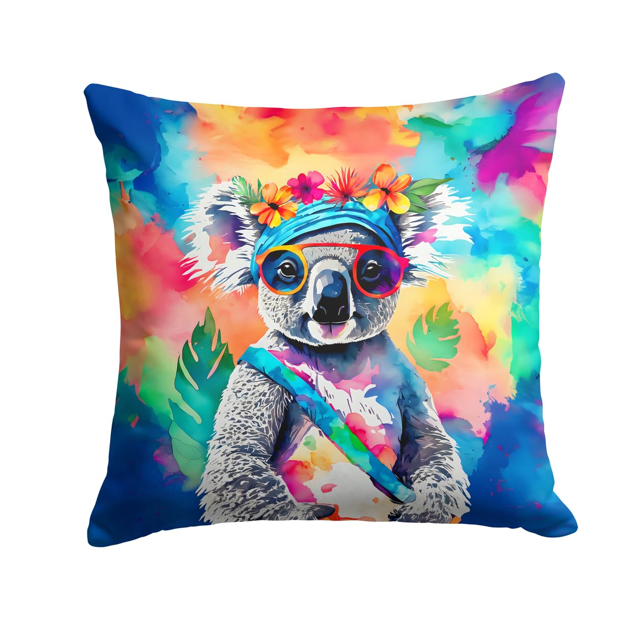Hippie Animal Koala Throw Pillow