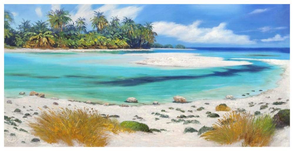 Tropical Paradise-Paper Art-74x38”