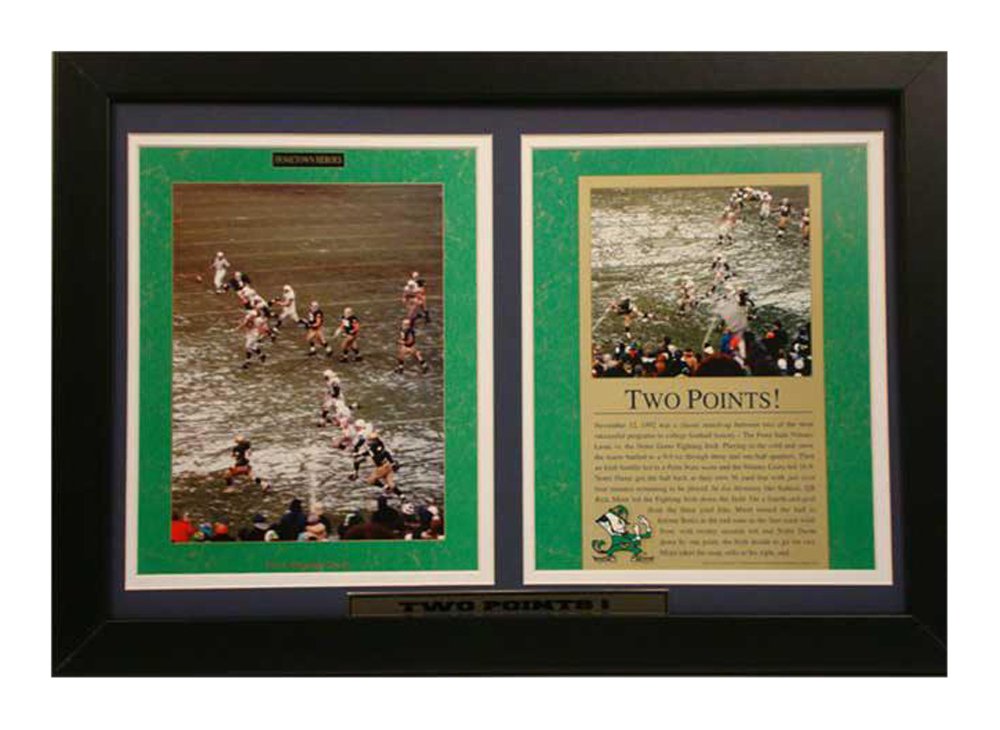 12x18 Double Frame - Notre Dame Hometown Heroes Two Points