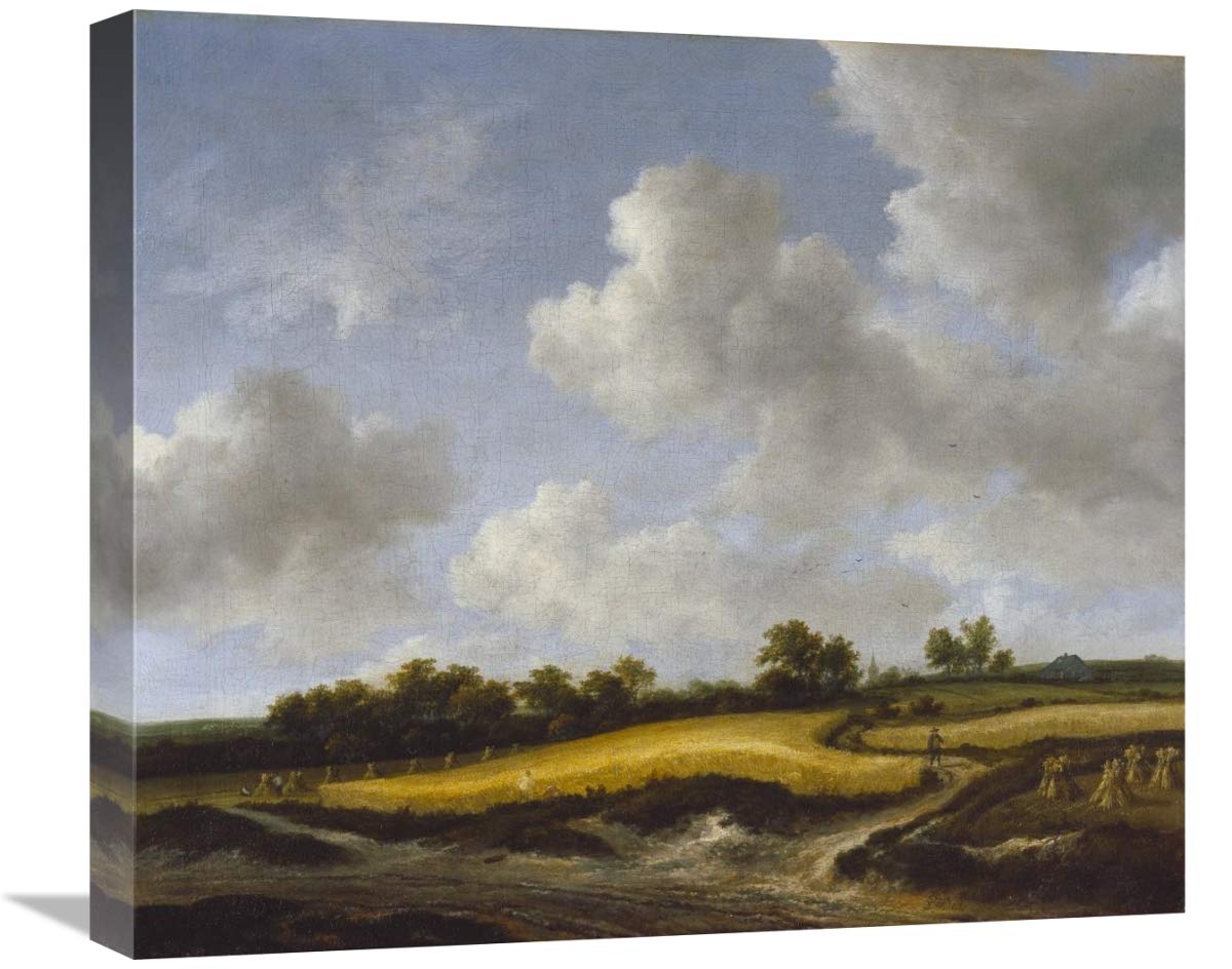 Landscape with a Wheatfield-Canvas Art-22x19.14”