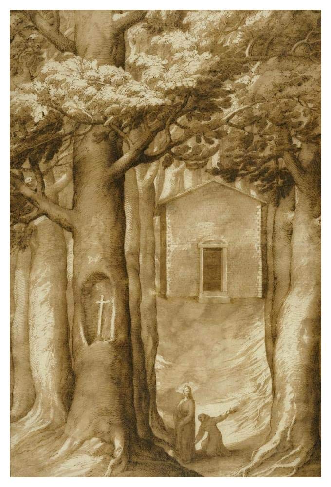 La Verna: The Chapel of the Blessed Giovanni della Verna-Paper Art-34x50”