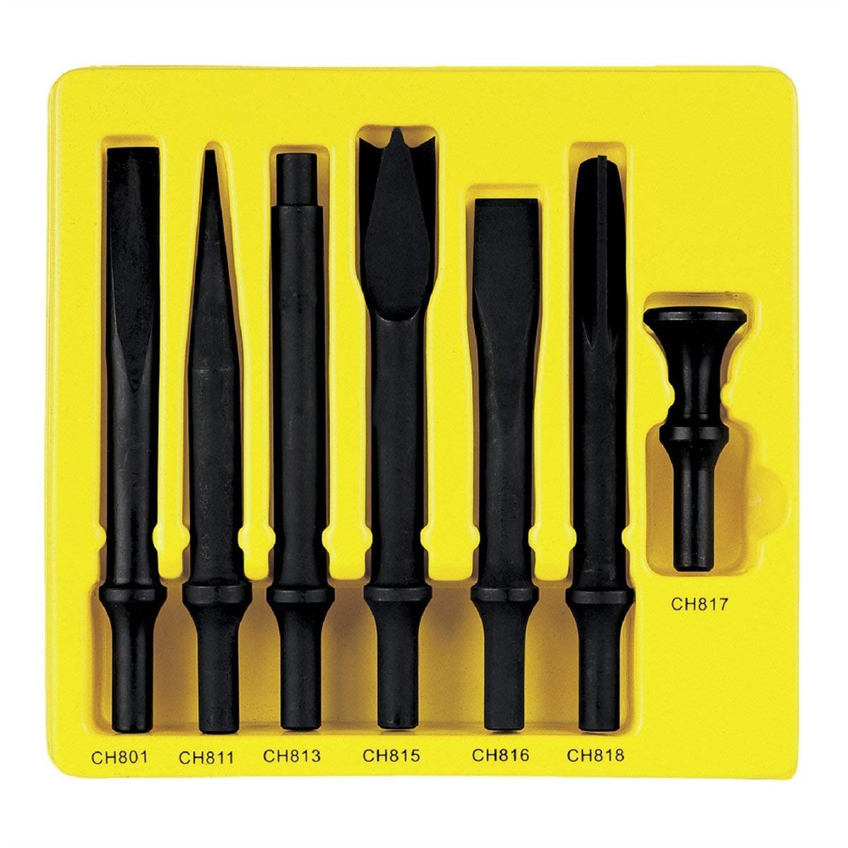 7 Pc. .498 Shank H.D. Chisel Set