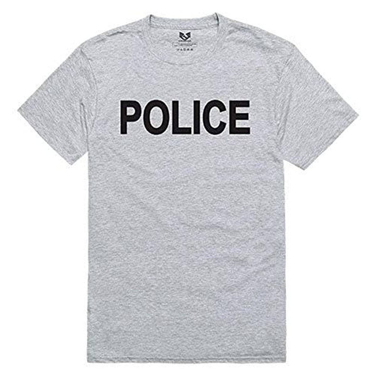 Relaxed Graphic Ts,Police, H.Grey, XL