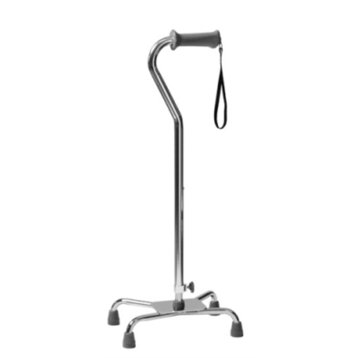 Quad Cane L Prf Sm Bs Ort 1Ea Lumex Silver Collection