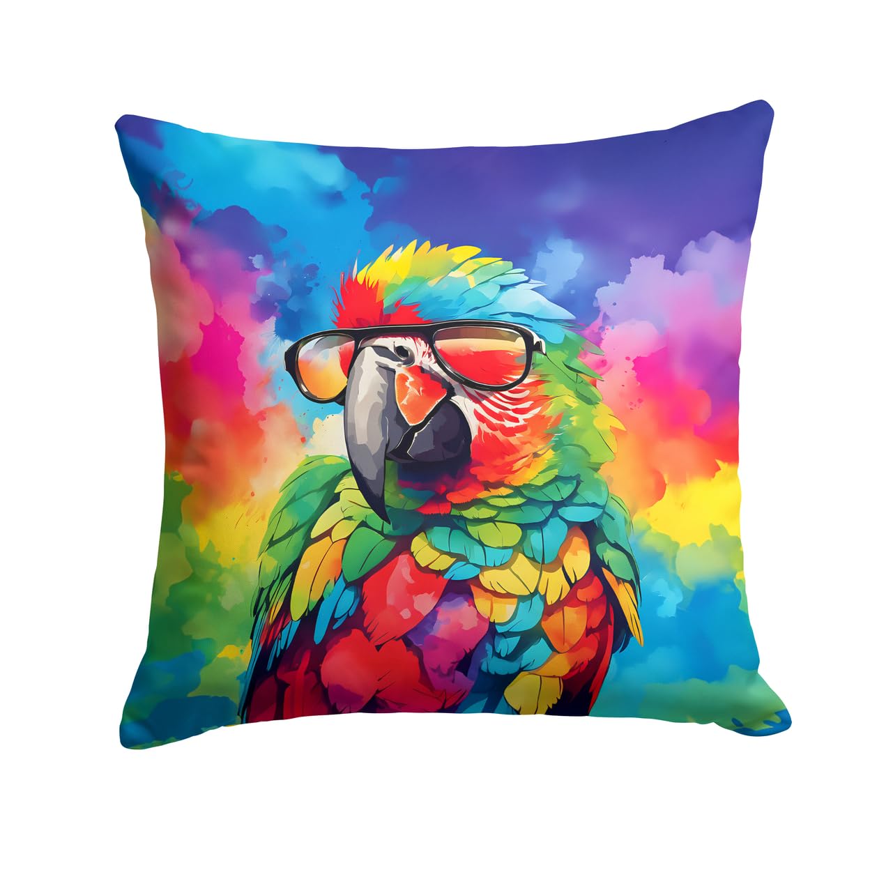 Hippie Animal Parrot Throw Pillow
