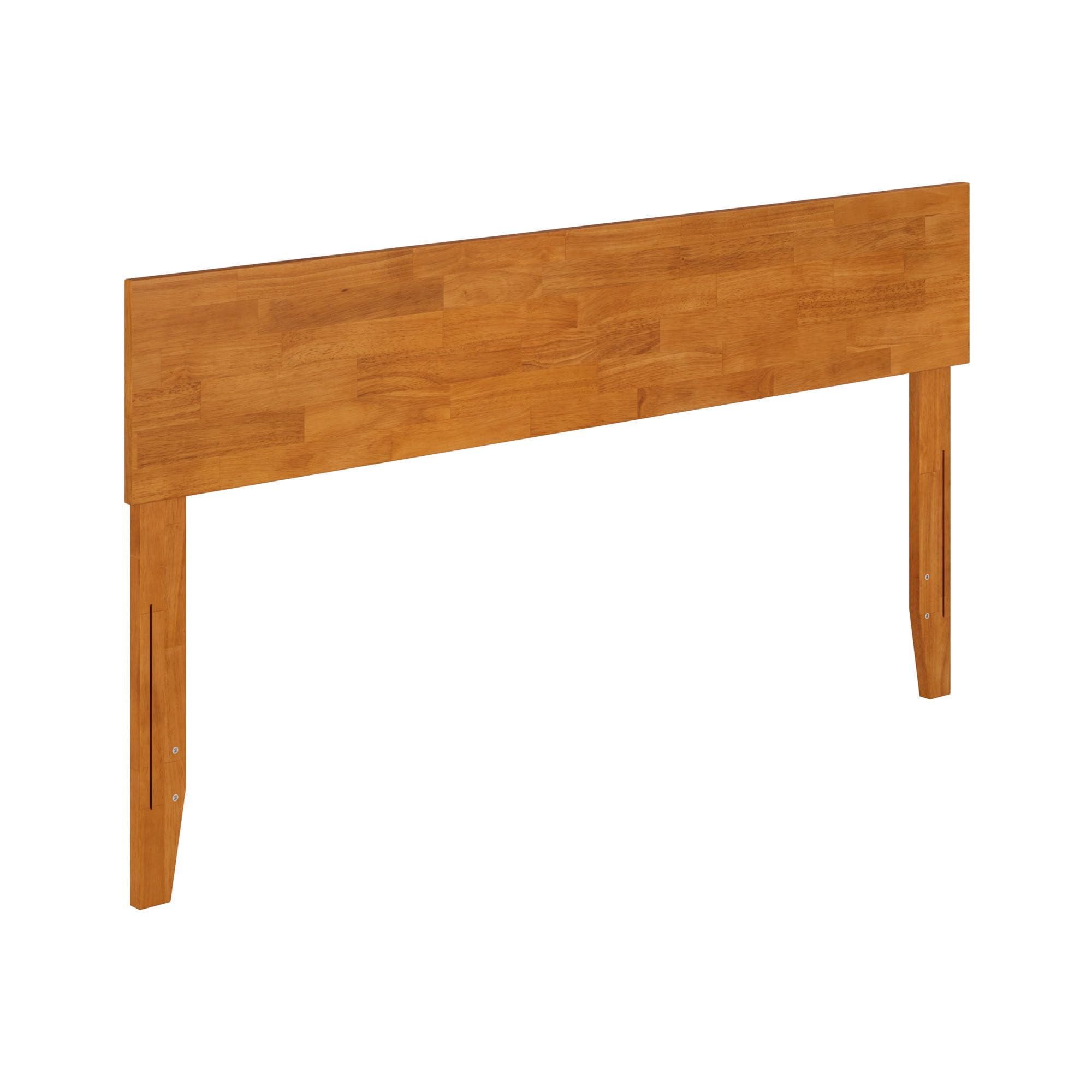 Orlando Queen Modern Solid Wood Panel Headboard in Light Toffee