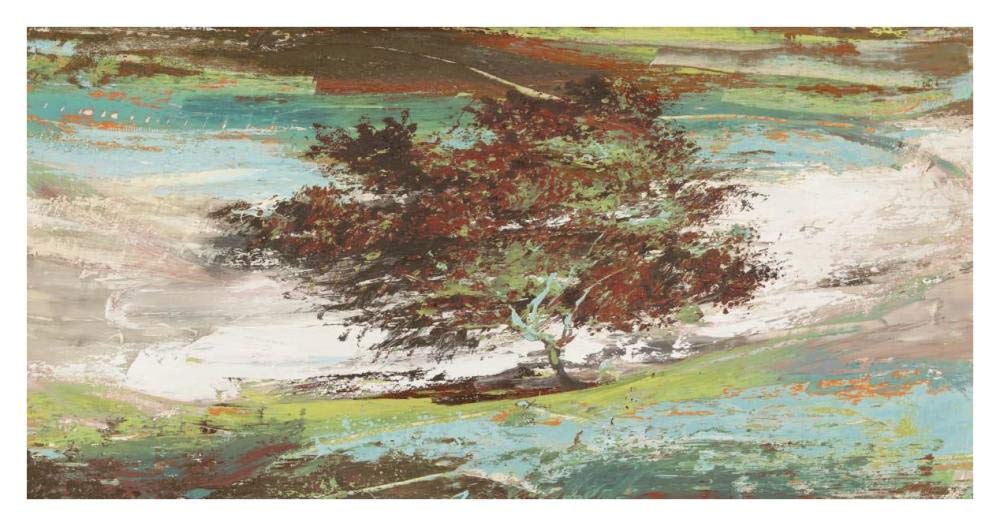 Washed Tree-Paper Art-38x20”