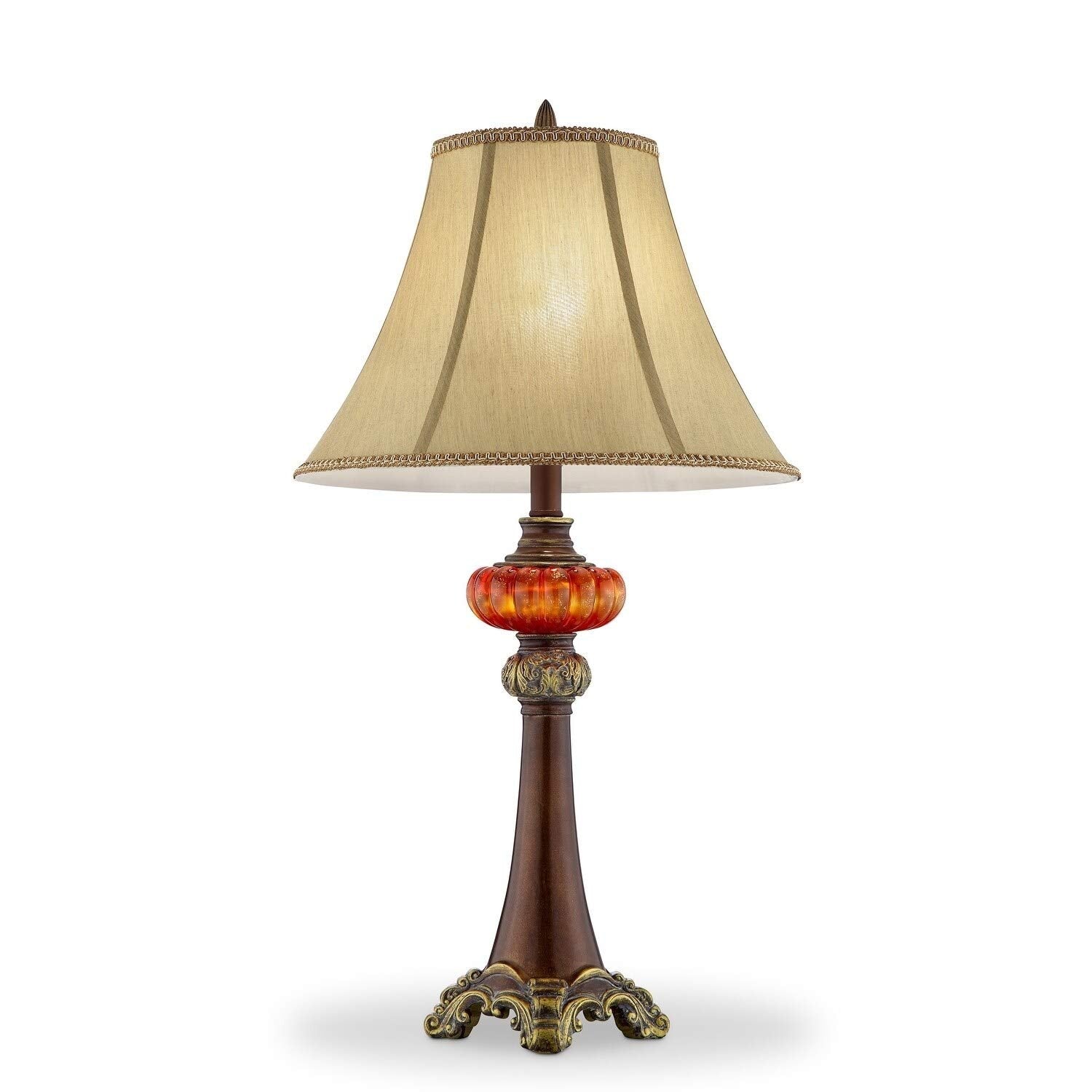 Casafoyer 30.5″H Gold Amber Table Lamp - (Pack Of 2)