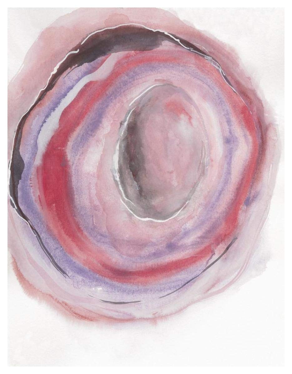 Watercolor Geode VII -Paper Art-38x50”