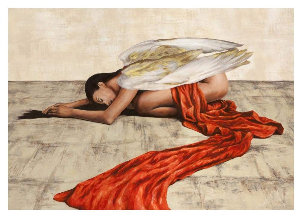 Reclined Angel-Paper Art-38x27.56”