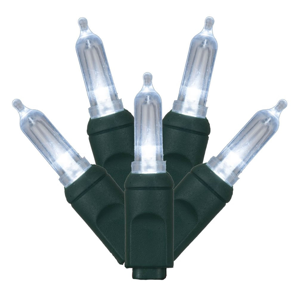 Casafoyer Italian 34ft LED Cool White Light Set on Green Wire ( Pack of 2 )