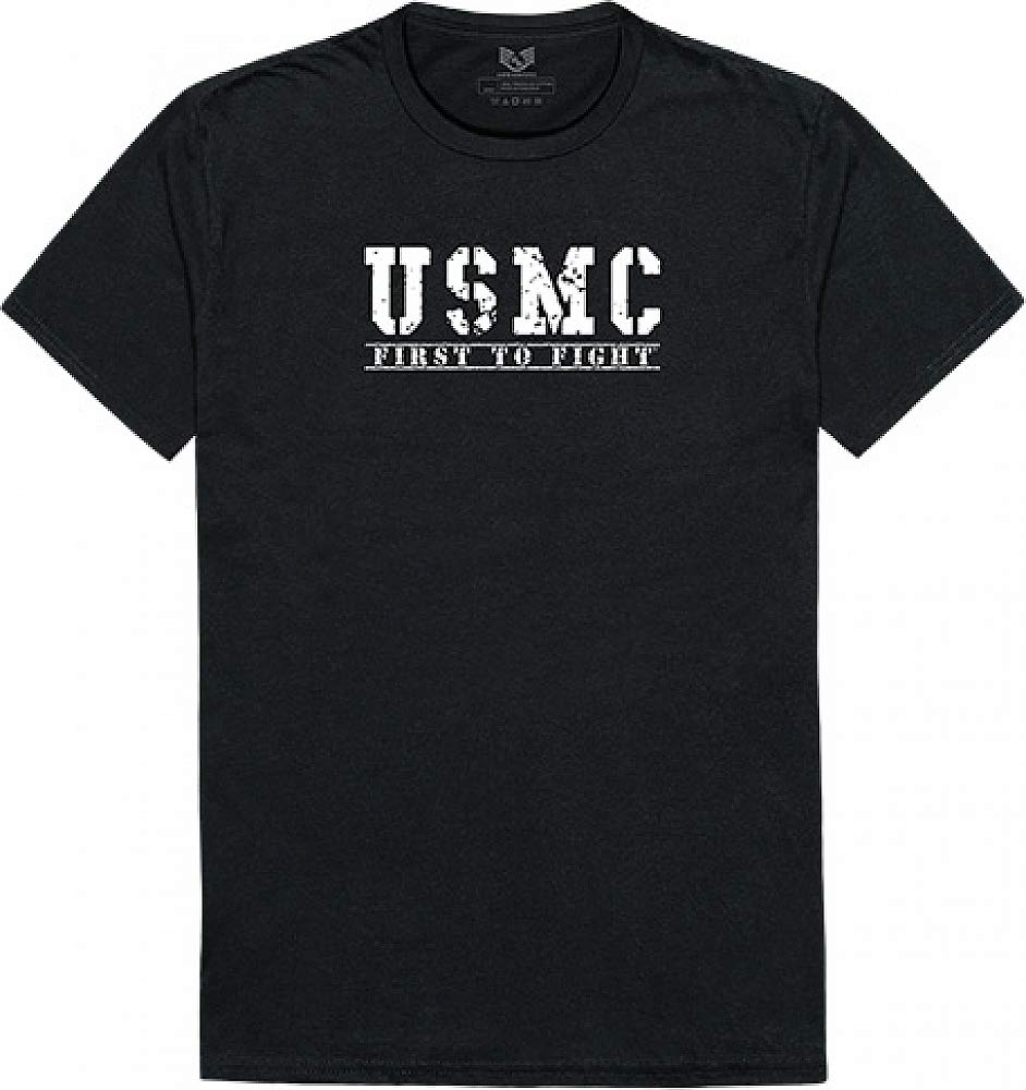 Military Graphic Ts, First 2, Black, XL