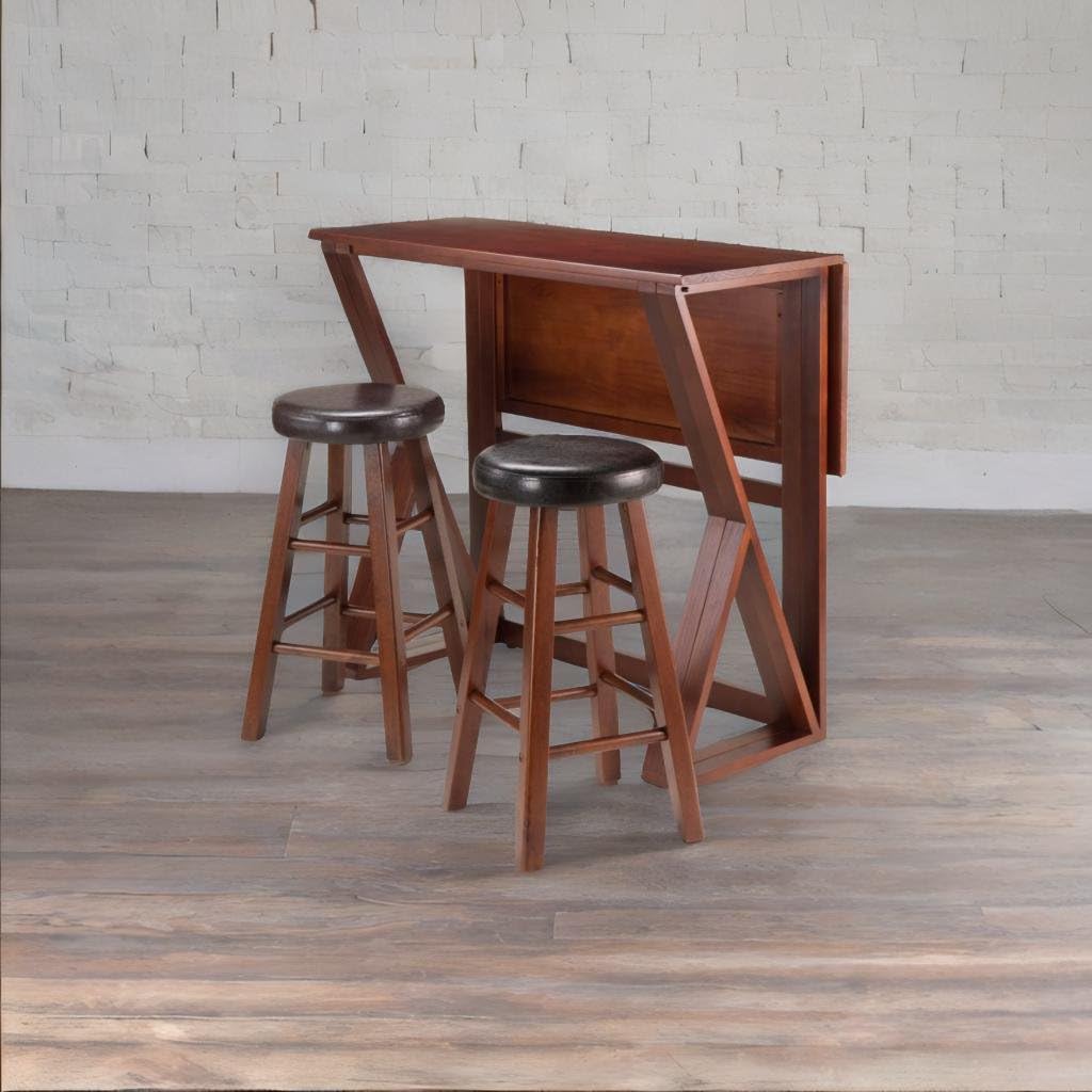 Casafoyer Hanley High Table Set - Stylish & Practical | 42 W x 23.62" D Table | 2 Stools (94302VV)"