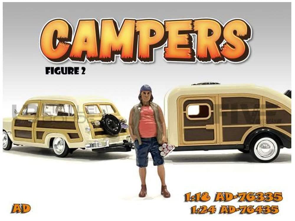American Diorama Campers Figure 2 For 1/18 Scale Models 76335