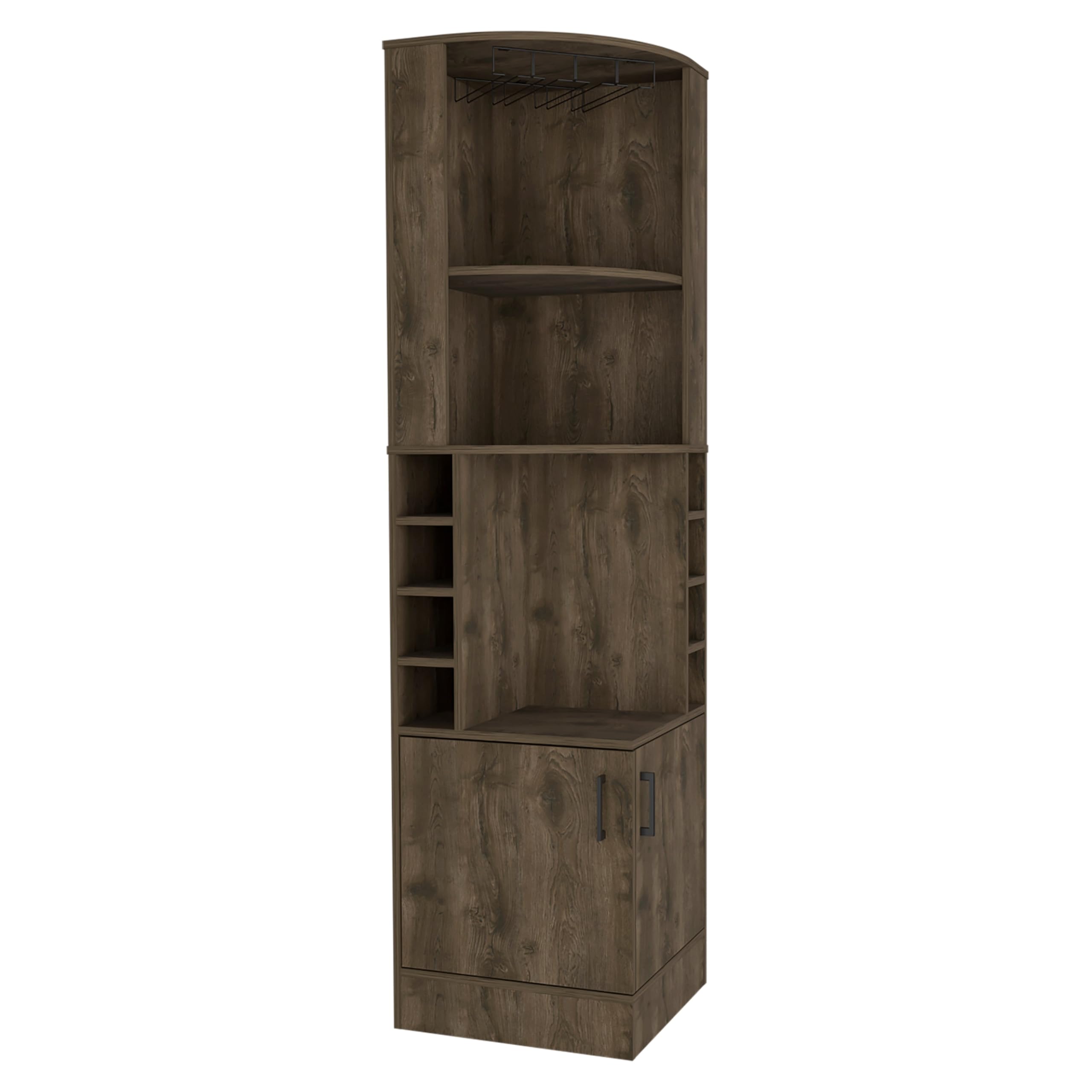 Syrah Corner Bar Cabinet -Living Room -Dark Brown