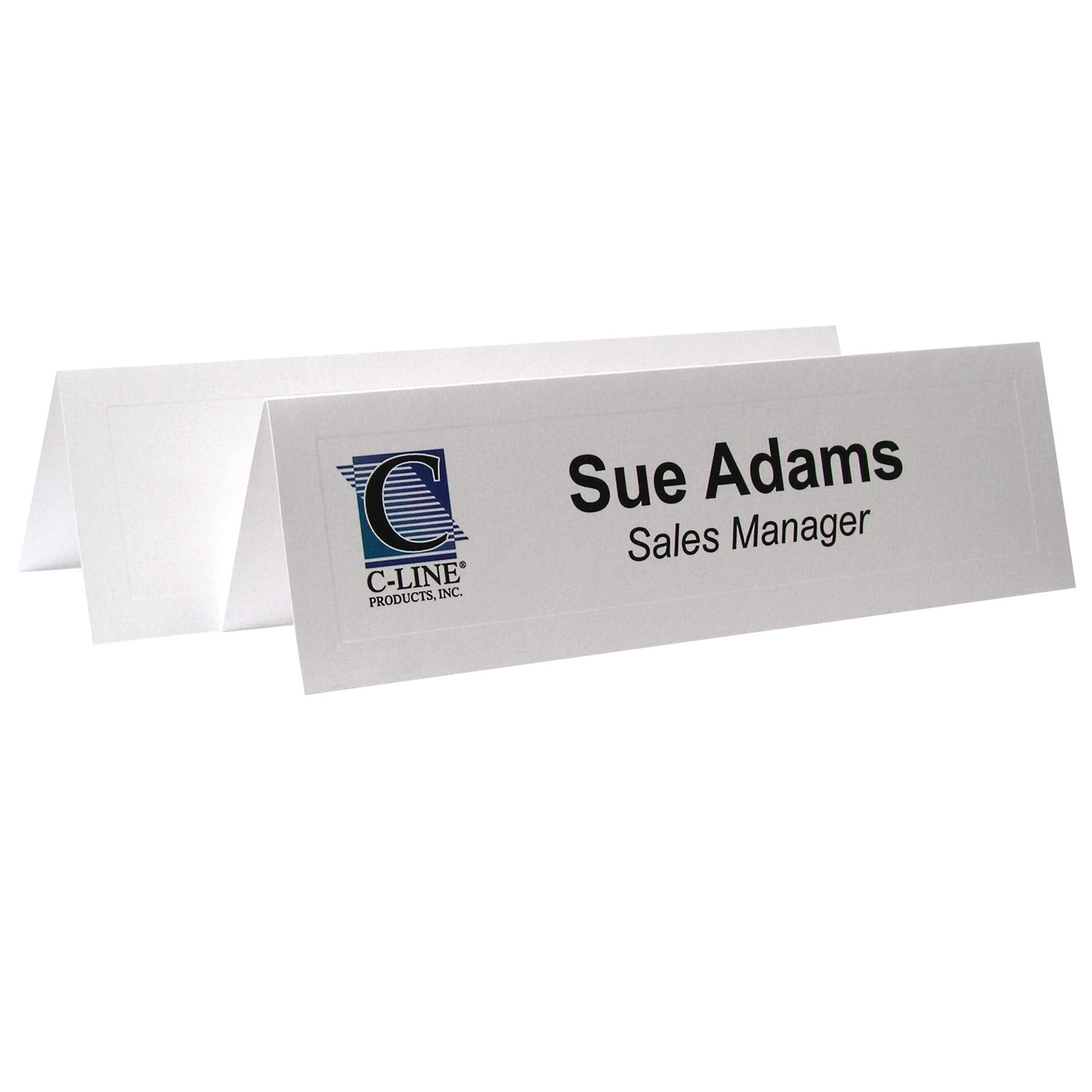 Medium Scored White Name Tent Cardstock, 100/BX, 87587