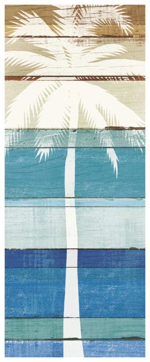 Beachscape Palms V -Paper Art-32x77”