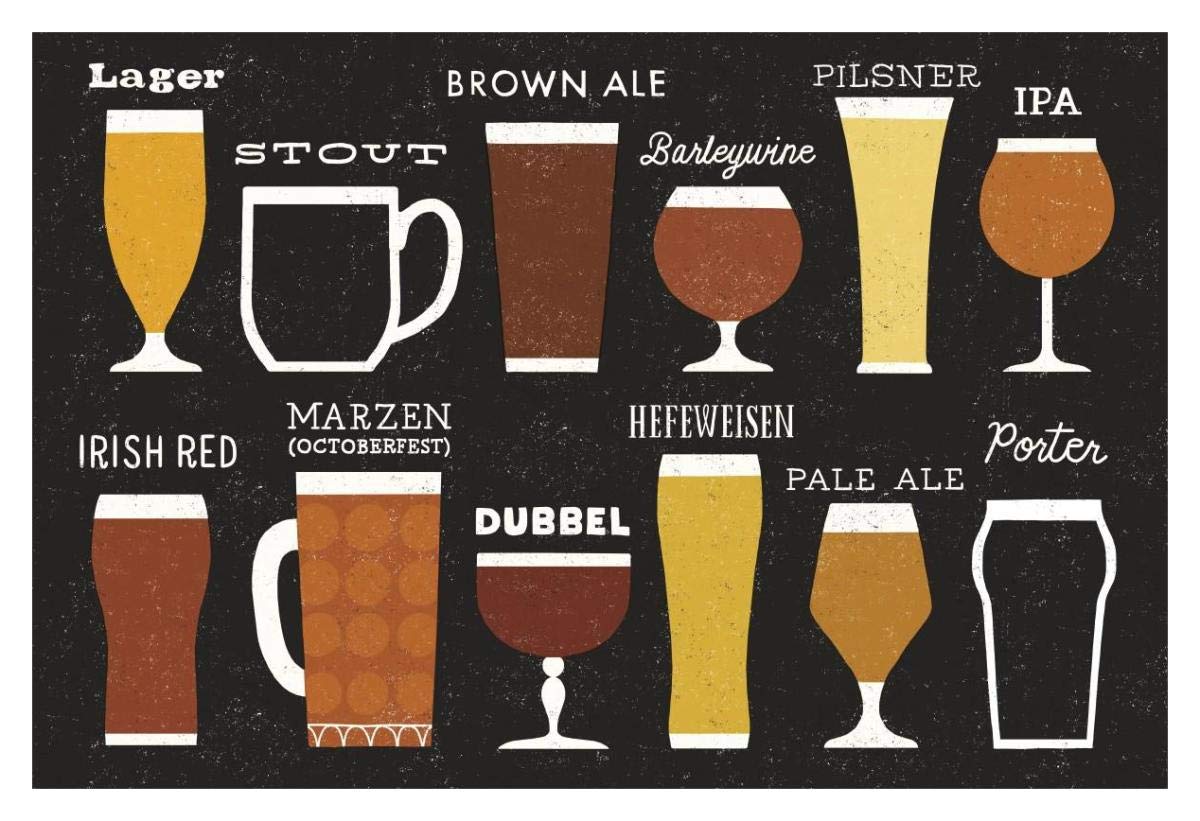 Craft Beer List -Paper Art-38x26”