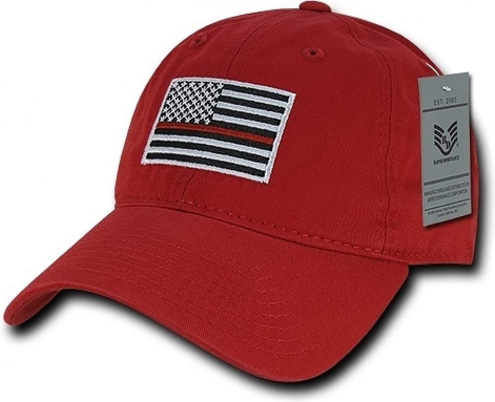 Relaxed Graphic Cap,Thin Red Line, Red